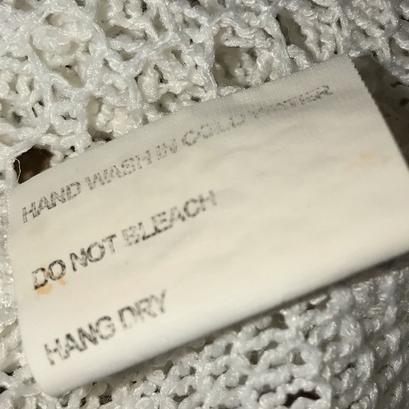 White Crochet Swimsuit Coverup Tunic - Picture 9 of 11